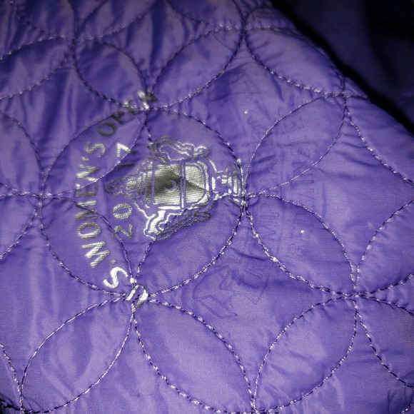 Sunice ladies U.S.‎ Women's Open 2017 Purple Quilted jacket size XS - Picture 9 of 10